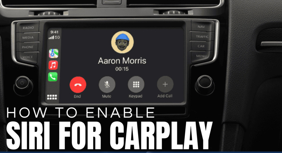 how to enable siri for carplay