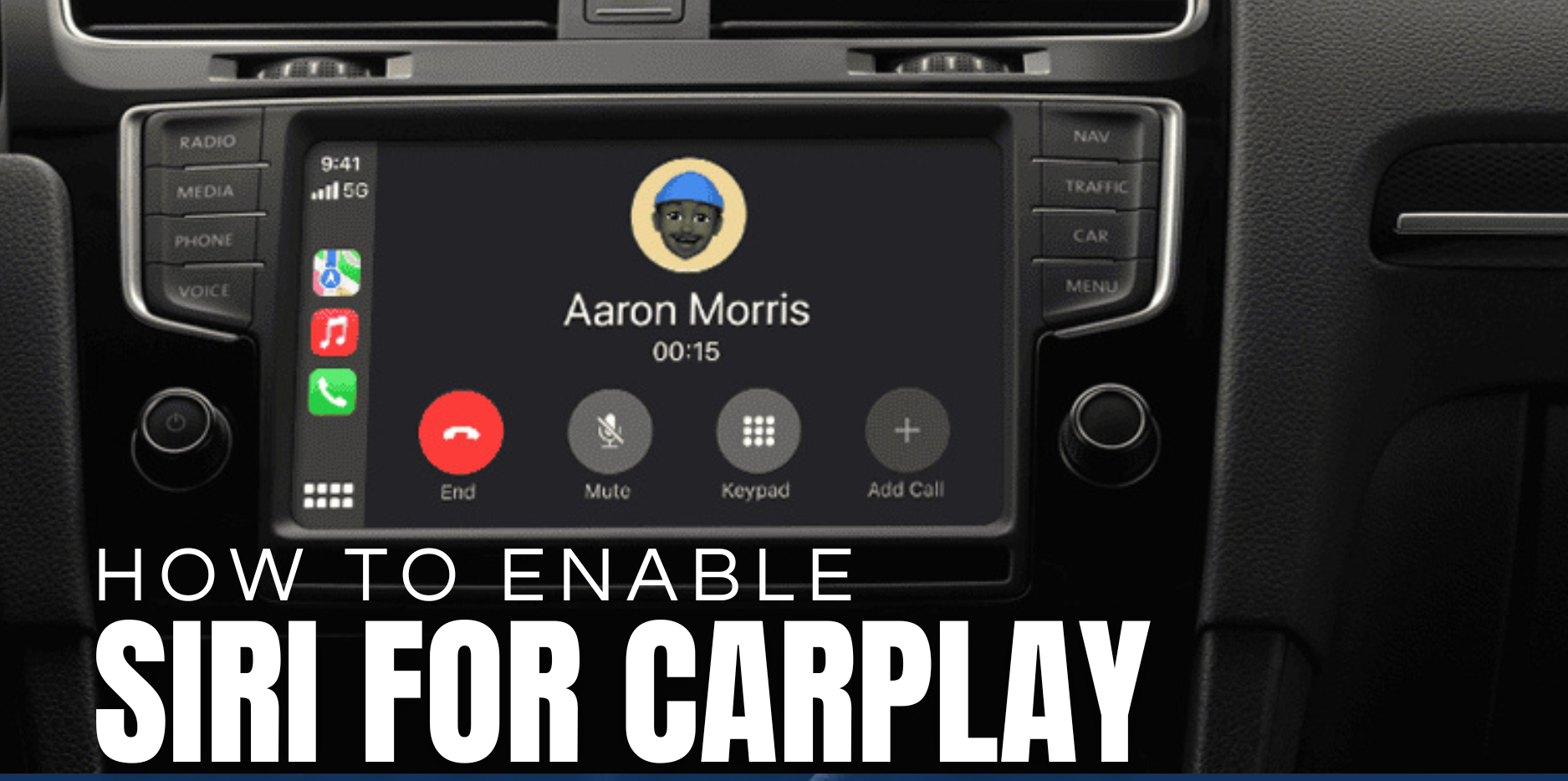 how to enable siri for carplay